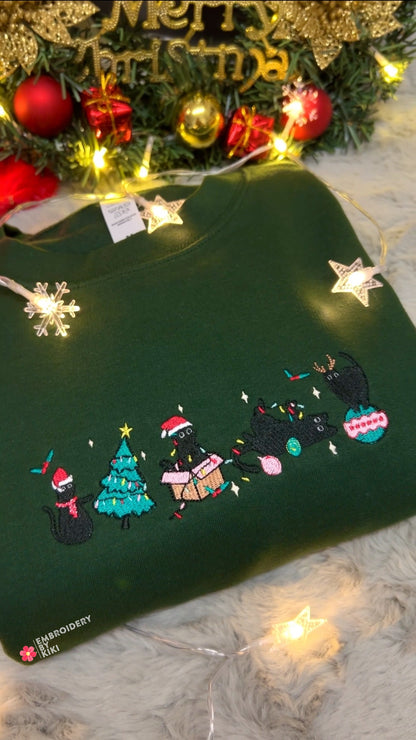 Cats Christmas sweatshirt