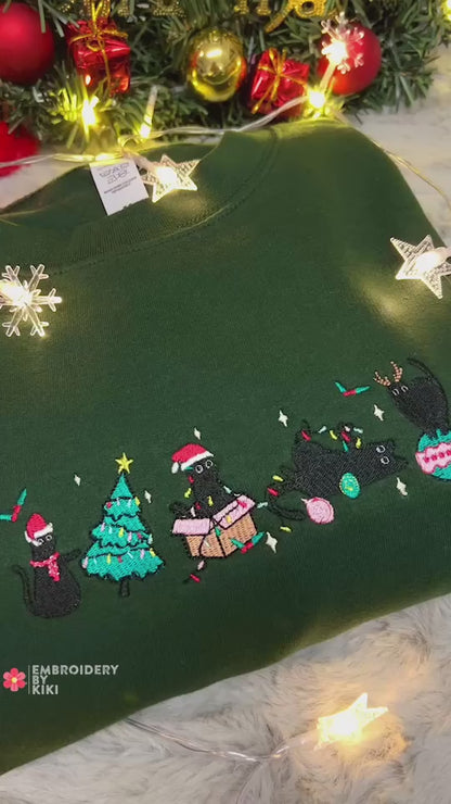 Cats Christmas sweatshirt